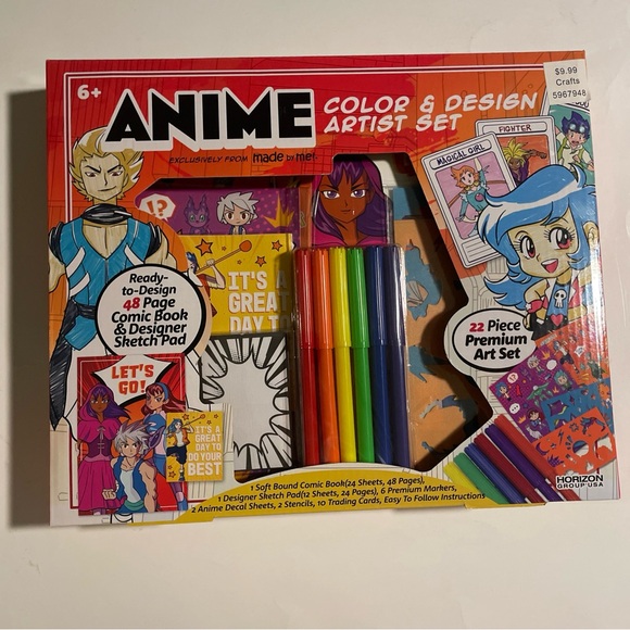 Anime Artist Set - Color & Design Comic Bk  Set - Horizon Group - New - Picture 1 of 5